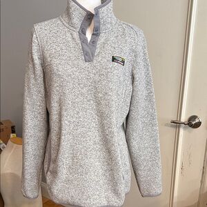 L.L. Bean Women’s Heather Gray Zip Up Sweater
